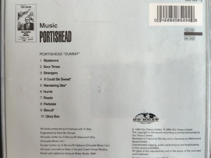 Portishead - Dummy CD (1994) Trip Hop Classic Album EX+
