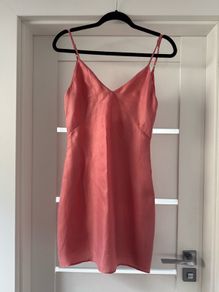 BNWT Zara Pink Satin Slip Mini Dress XS