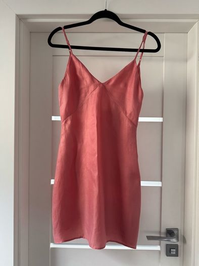 BNWT Zara Pink Satin Slip Mini Dress XS