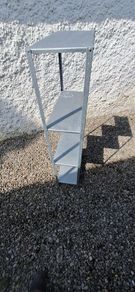 4 x Galvanised 4 tier metal shelving
