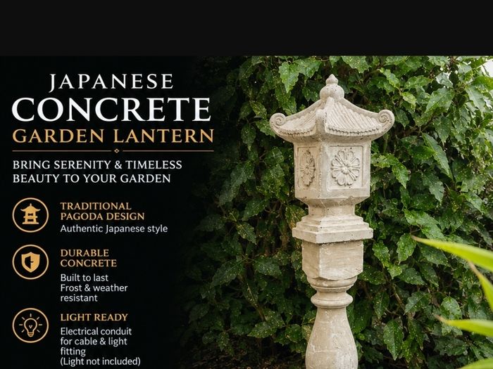 Asian Garden ornament -japanesse style pagoda on pedestal