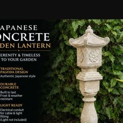Asian Garden ornament -japanesse style pagoda on pedestal