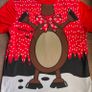 Red Unisex Christmas T-shirt, size S Image 2