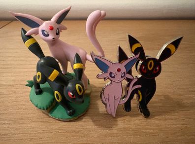Pokemon Espoen & Umbreon Pin & Figure
