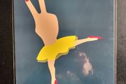 A4 Sizelittle Dancing BALLERINA FU Print, wall art