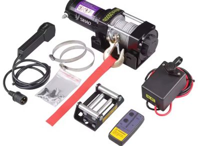 2 tone 4500 lbs 12V Electric Winch, IP55 Waterproof Off-Road Winch for Car/ATV/Boat/Trailer