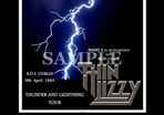 Thin Lizzy concert poster + ticket RDS Dublin 1983 A3 size replica