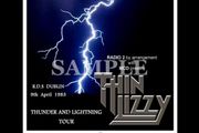 Thin Lizzy concert poster + ticket RDS Dublin 1983 A3 size replica