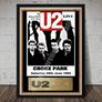 U2 Croke Park 1985 concert poster with ticket reproduction print Image 2