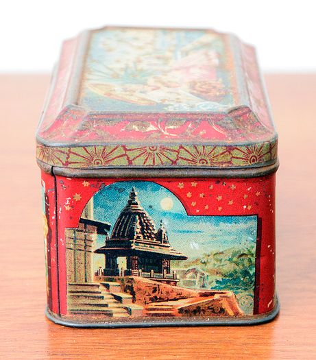 Vintage Tin Tea Box 'Arabian / Turkish Scene'