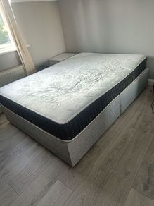 double bed base and mattress
