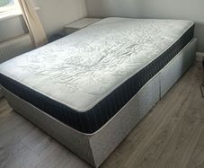 double bed base and mattress