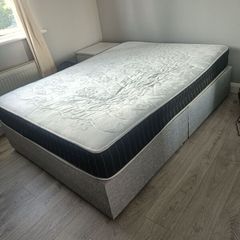 double bed base and mattress