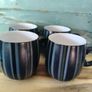 Denby Jet Stripe mugs x 4 Image 2