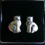 Vintage Sterling Silver 925  Earrings 2,13g Image 5