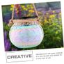 2pcs Glass Jar Hanging Lights Decorative Lanterns Mosaic Solar Lantern Solar Lights Image 2
