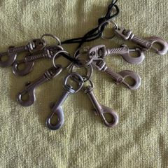 Snap Hook Key Clips x 8