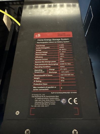5kw solar battery