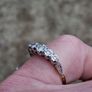 18k Gold and Platinum Diamond Engagement Ring Image 10