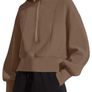 Brand new ANGGREK Women s Sweatshirt Zip Long Sleeve Pullover Hoodie Casual Y2K Winter Clothing Image 3