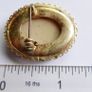 Vintage Gold Plated Shell Ornate Cameo Brooch Image 10