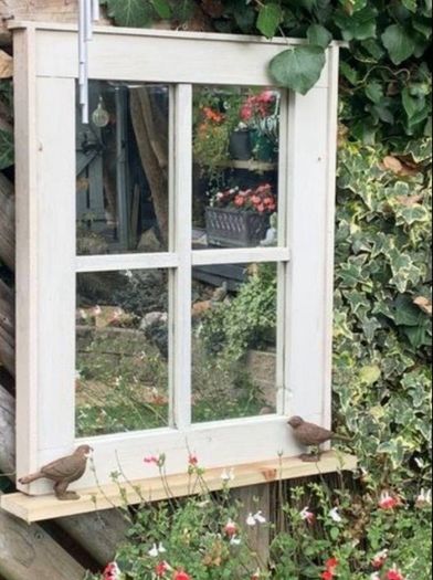 Garden reflection window
