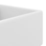 Luxury Basin Overflow Square Matt White 41x41 cm Ceramic Image 3