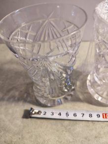Lovely Set Of 2  Bohamine Crystal  Vases .