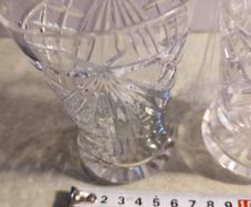 Lovely Set Of 2  Bohamine Crystal  Vases .