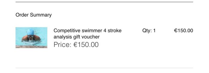 voucher for swim analysis
