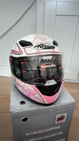 Brand new Nitro Racing helmet size small, model Dynamo (White/Pink)