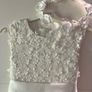 Communion dress with head piece Image 2