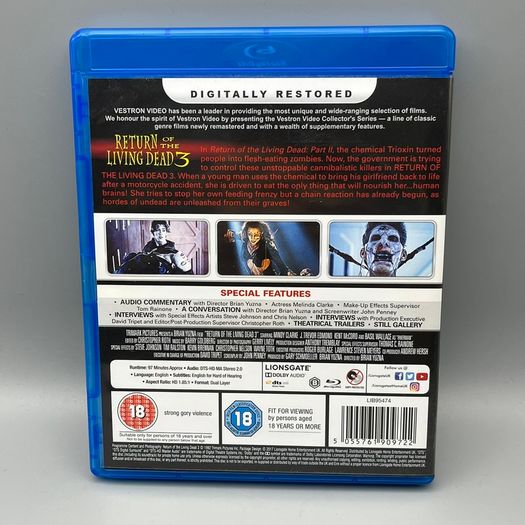 Return Of The Living Dead 3 - Collector's Series - Blu Ray