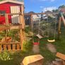 Play house with slide and climbing wall Image 2