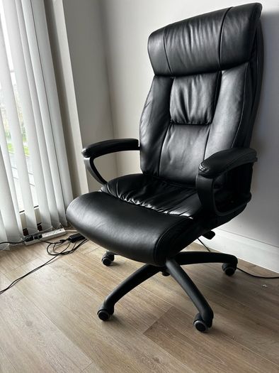 Office Chair - Jysk Tjele Black Faux Leather