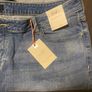 2 Pairs New Ladies Stretch Denim Shorts Size 22 Image 2
