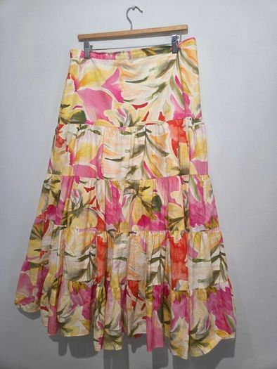 Tilly Tiered Midi Skirt in Capella Co-Ord Forever New