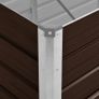 Garden Raised Bed Brown 240x80x77 cm Galvanised Steel Image 5