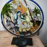 hand painted glass - candle stand Image 6