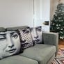 Fornasetti Style Cushion Cover with Filler Image 2