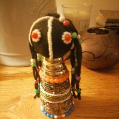 DOLL - Vintage - African - Beaded