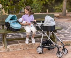 deluxe twin pram