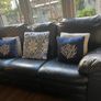 navy sofa recliner Image 2