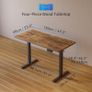 Electric Standing Desk 120 x 60 cm, Height Adjustable Sit Stand Desk with Memory Presets Image 2