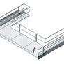 Stock Clearance! Starax 1000mm Chrome Soft Close Undersink Basket Image 2