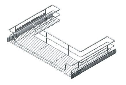 Stock Clearance! Starax 900mm Chrome Soft Close Undersink Basket