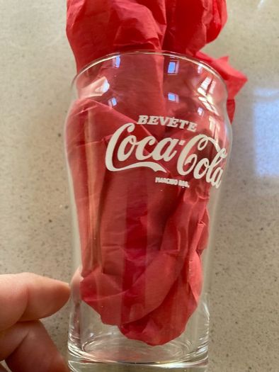 Coca Cola rare set of Mini Italian glasses 50's 60's