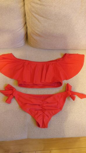 Red sexy Ruched Bum Bikini, NEW LOOK