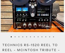 Hifi at its very best Mega Rare opportunity to own the greatest Technics reel to reel, the RS-1700 but this is Xtra special as its The McIntosh Tribute completely Restored the only one in the country 17k to buy