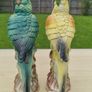 Pair of Capodimonte parrots Image 4
